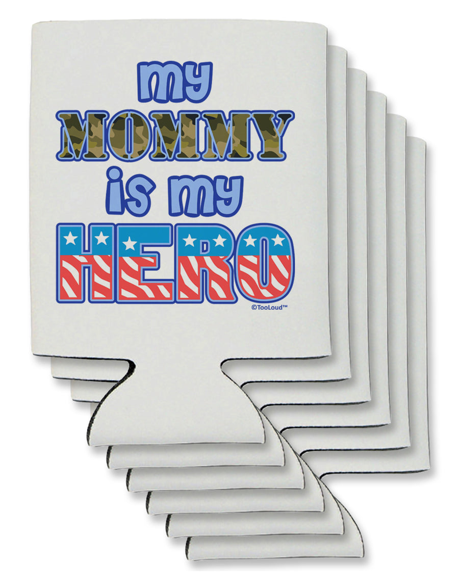 My Mommy is My Hero - Armed Forces - Blue Can / Bottle Insulator Coolers by TooLoud-Can Coolie-TooLoud-1-Davson Sales