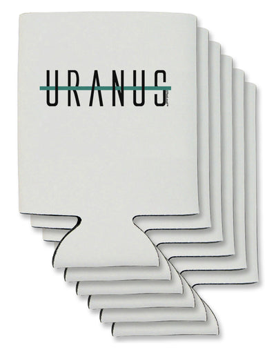 Planet Uranus Text Only Can / Bottle Insulator Coolers by TooLoud-Can Coolie-TooLoud-6-Davson Sales