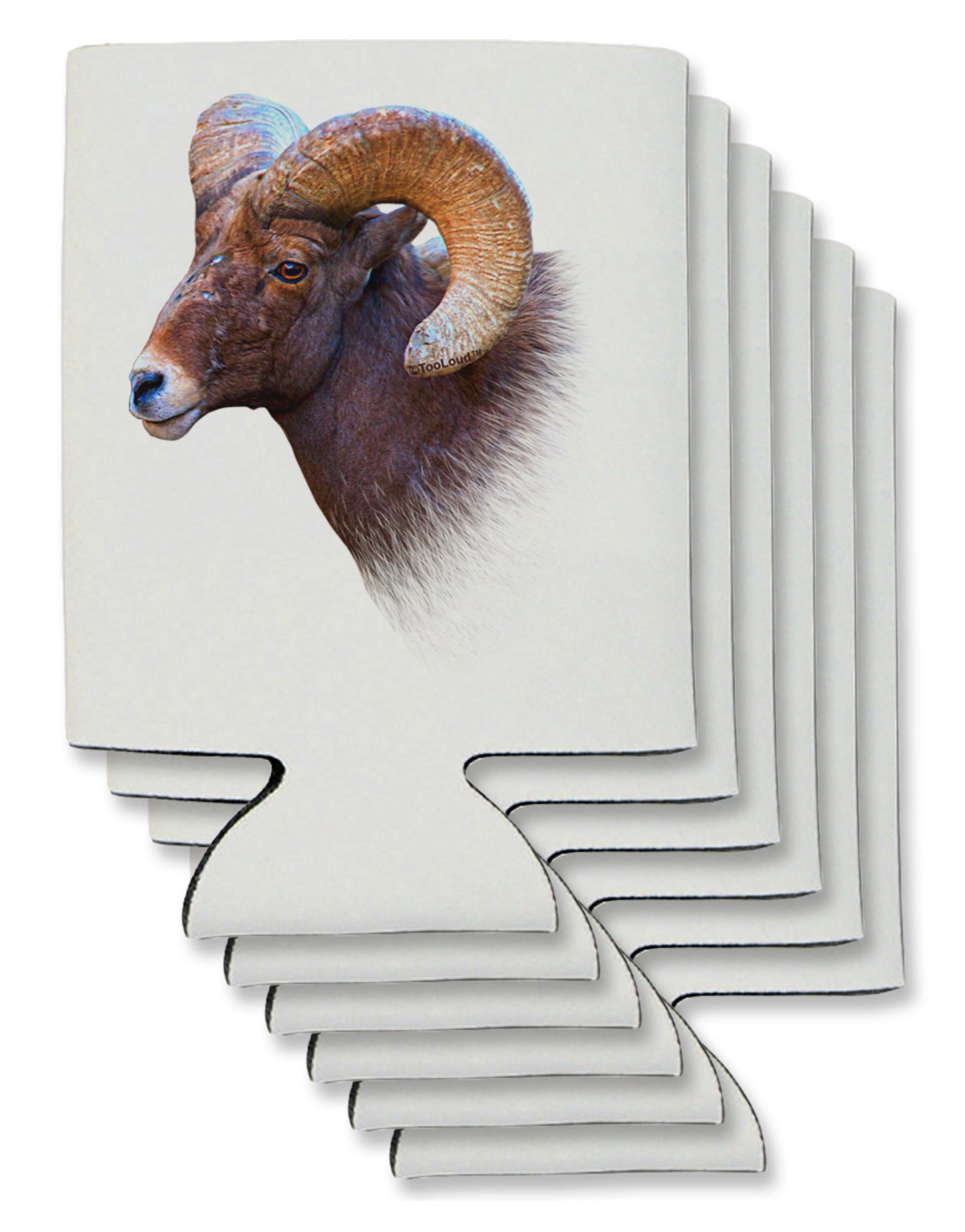 Majestic Bighorn Ram Can / Bottle Insulator Coolers-Can Coolie-TooLoud-6-Davson Sales