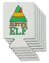 Matching Christmas Design - Elf Family - Sister Elf Can / Bottle Insulator Coolers by TooLoud-Can Coolie-TooLoud-6-Davson Sales