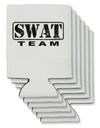 SWAT Team Logo - Distressed Can / Bottle Insulator Coolers by TooLoud-Can Coolie-TooLoud-6-Davson Sales