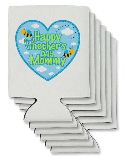 Happy First Mother's Day Mommy - Blue Can / Bottle Insulator Coolers by TooLoud-Can Coolie-TooLoud-6-Davson Sales