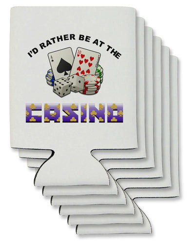 I'd Rather Be At The Casino Funny Can / Bottle Insulator Coolers by TooLoud-Can Coolie-TooLoud-6-Davson Sales