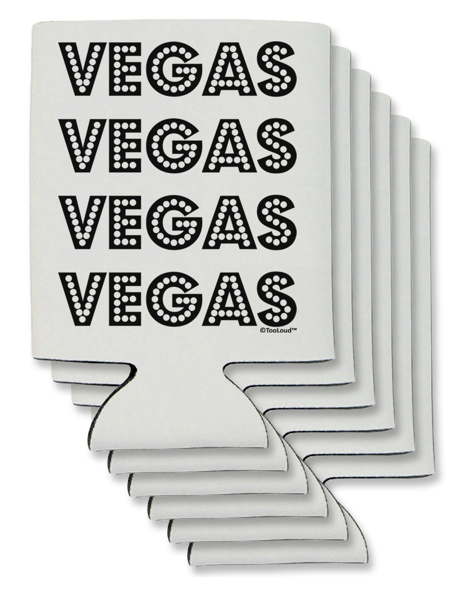 Vegas - Vegas Style Show Lights Can / Bottle Insulator Coolers by TooLoud-Can Coolie-TooLoud-6-Davson Sales