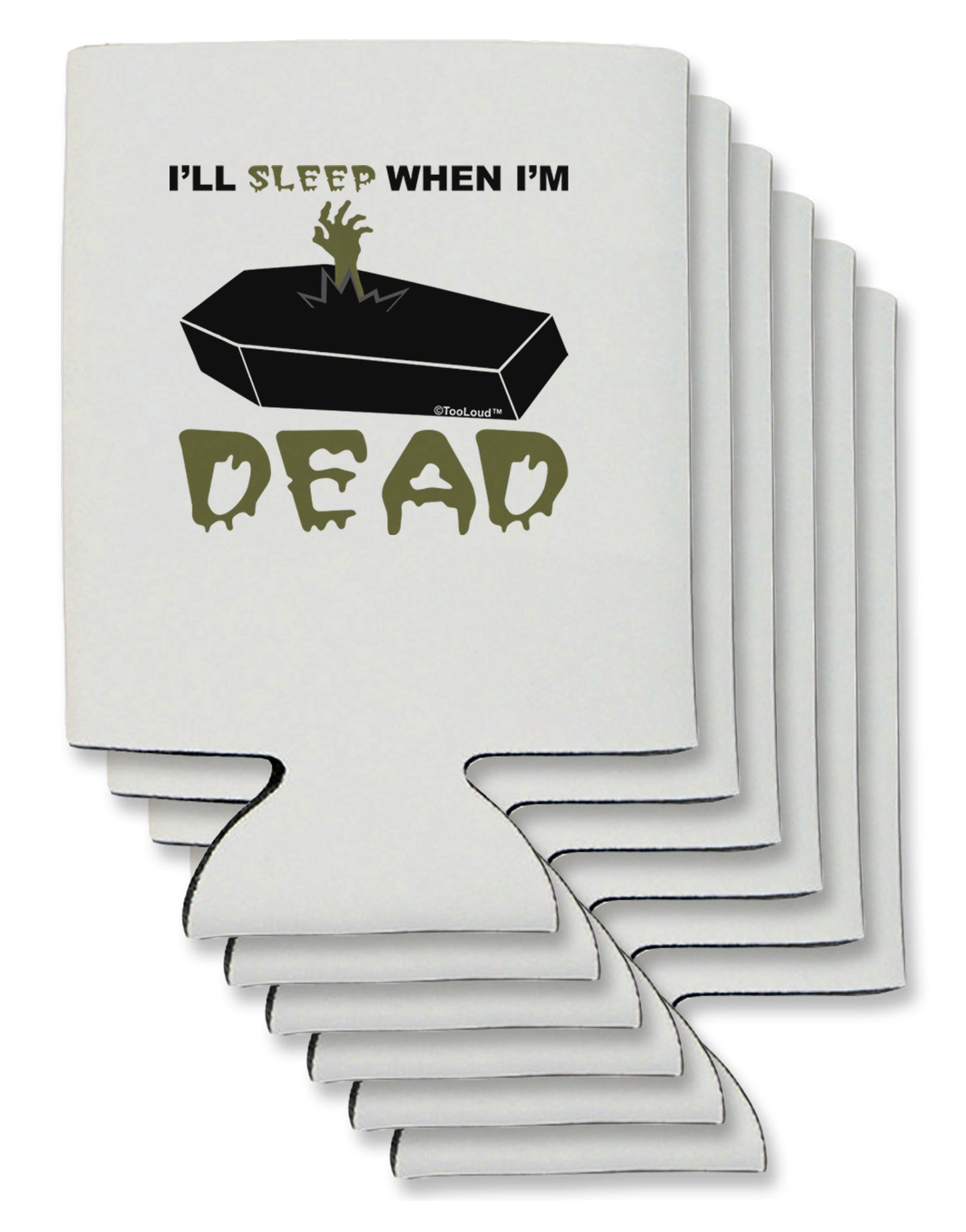 Sleep When Dead Coffin Can / Bottle Insulator Coolers-Can Coolie-TooLoud-6-Davson Sales