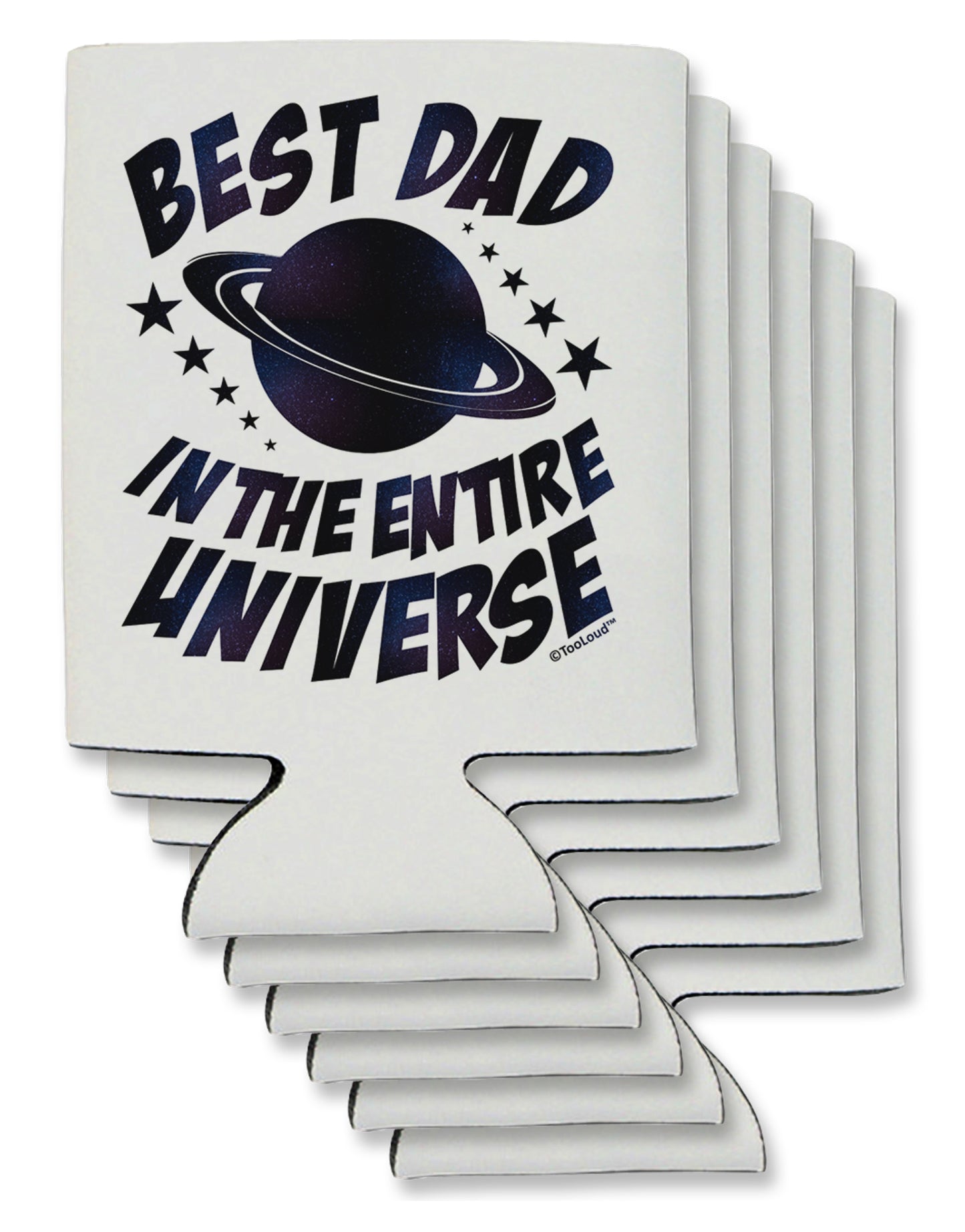 Best Dad in the Entire Universe - Galaxy Print Can / Bottle Insulator Coolers-Can Coolie-TooLoud-6-Davson Sales