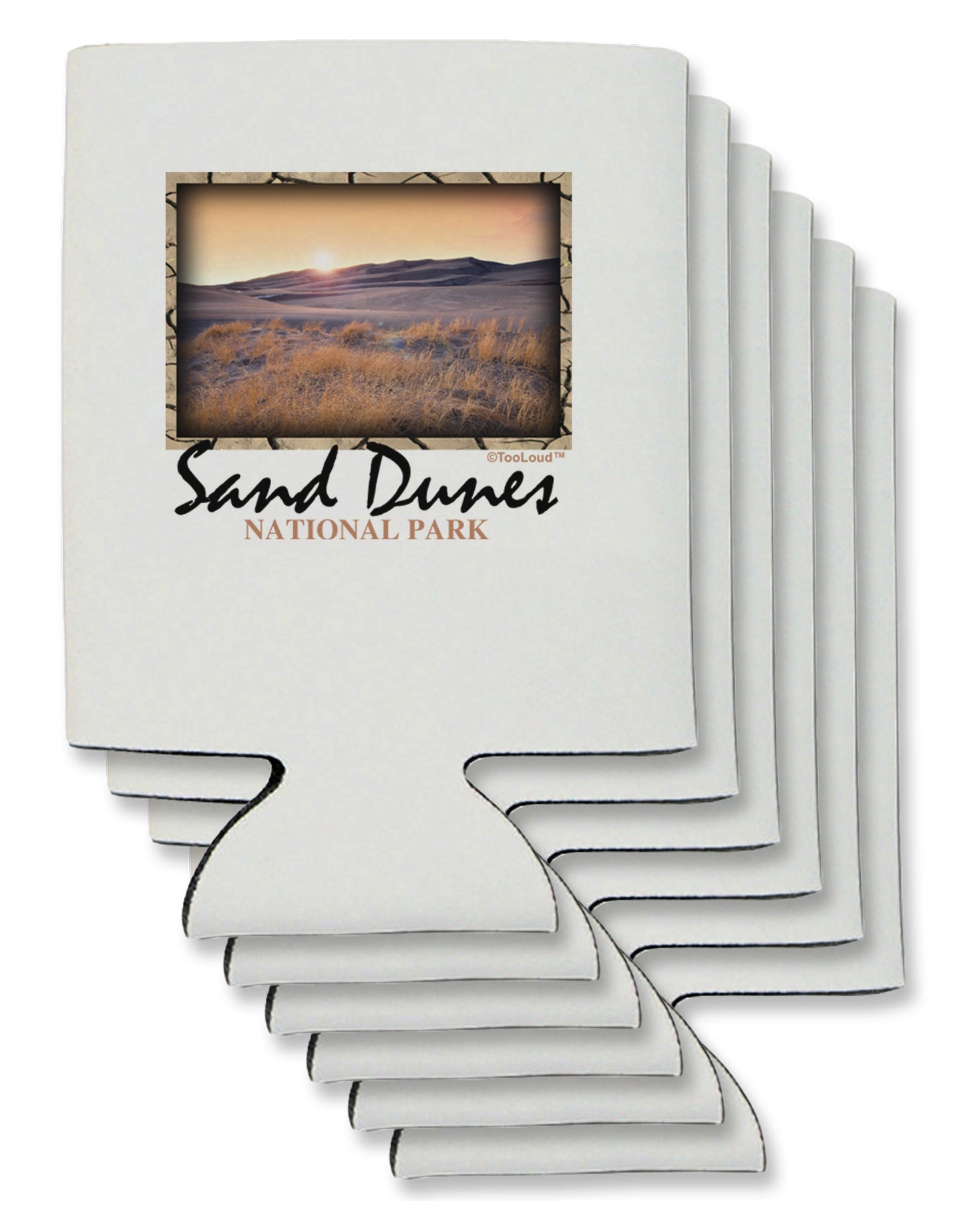 Colorado Sand Dunes Text Can / Bottle Insulator Coolers-Can Coolie-TooLoud-6-Davson Sales