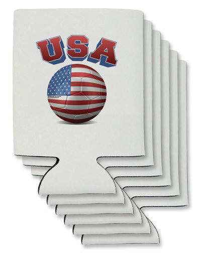 Soccer Ball Flag - USA Can / Bottle Insulator Coolers-Can Coolie-TooLoud-6-Davson Sales