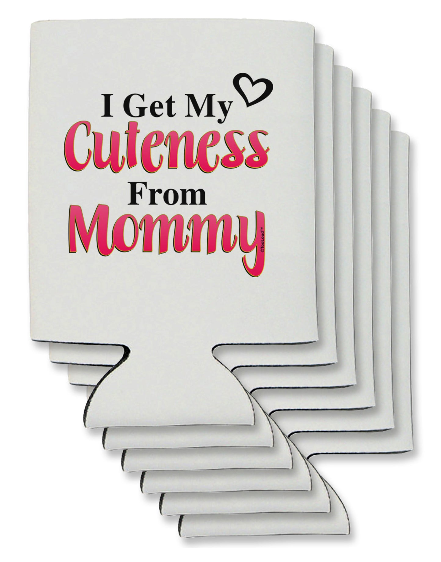 Cuteness From Mommy Can / Bottle Insulator Coolers-Can Coolie-TooLoud-6-Davson Sales