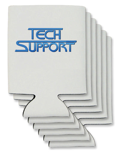 Tech Support Logo Can / Bottle Insulator Coolers by TooLoud-Can Coolie-TooLoud-6-Davson Sales