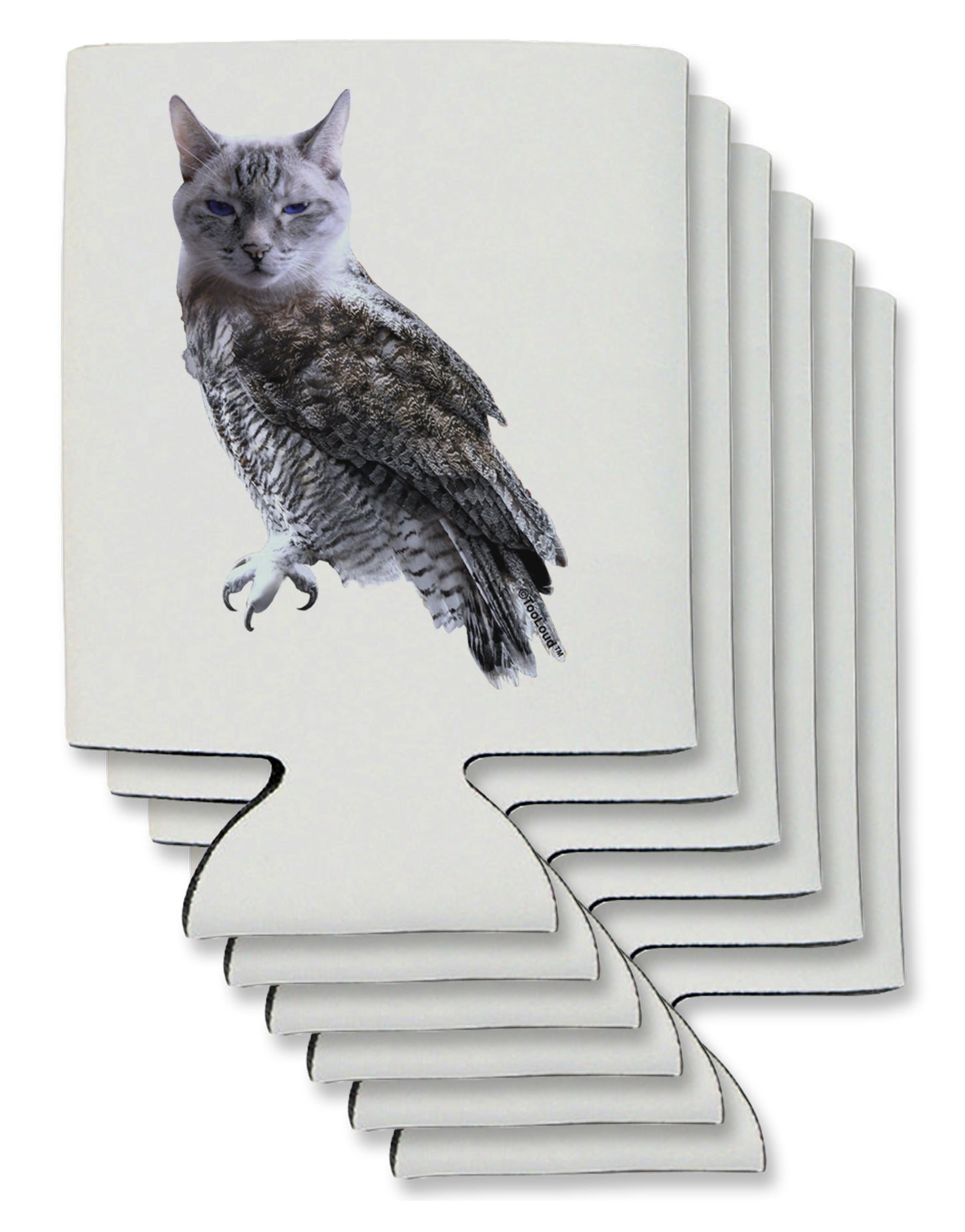 Lucky Cat Owl Can / Bottle Insulator Coolers-Can Coolie-TooLoud-6-Davson Sales