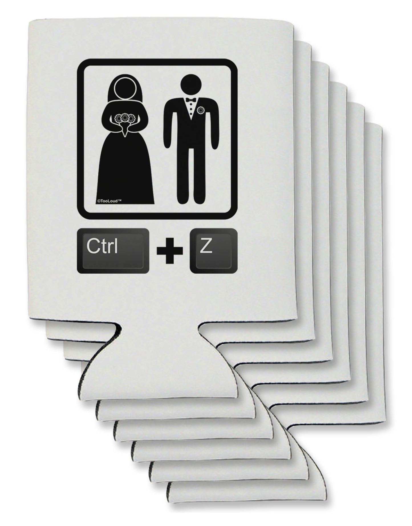 Ctrl Z - Marriage Can / Bottle Insulator Coolers-Can Coolie-TooLoud-6-Davson Sales
