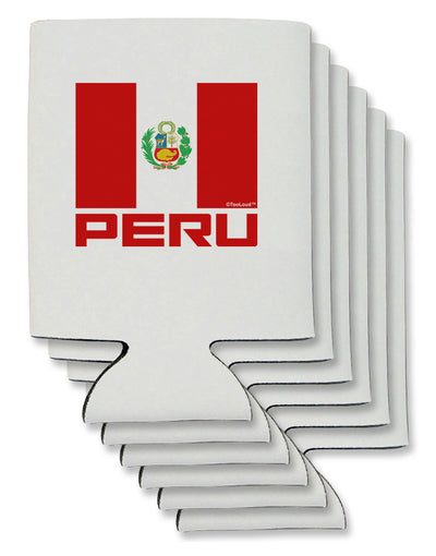 Peru Flag Can / Bottle Insulator Coolers-Can Coolie-TooLoud-6-Davson Sales