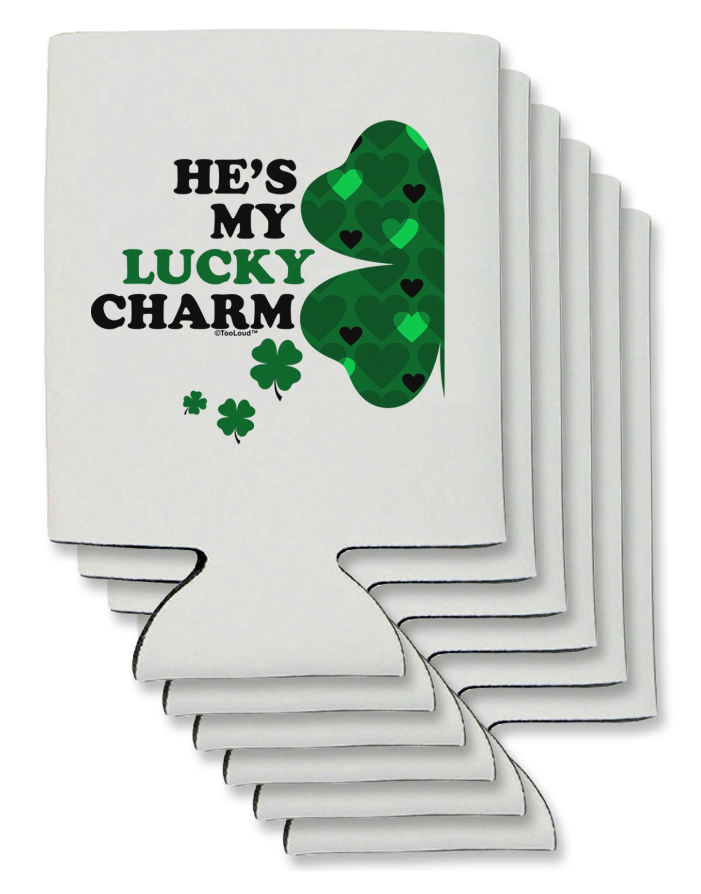 He's My Lucky Charm - Left Can / Bottle Insulator Coolers-Can Coolie-TooLoud-6-Davson Sales