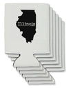 Illinois - United States Shape Can / Bottle Insulator Coolers-Can Coolie-TooLoud-6 Pieces-Davson Sales