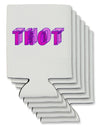 THOT Artistic Text Can / Bottle Insulator Coolers-Can Coolie-TooLoud-6 Pieces-Davson Sales