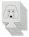 Cute Poodle Dog - White Can / Bottle Insulator Coolers by TooLoud-Can Coolie-TooLoud-6-Davson Sales