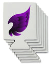 Cute Single Dark Angel Wing Black and Purple Can / Bottle Insulator Coolers-Can Coolie-TooLoud-6 Pieces-Davson Sales