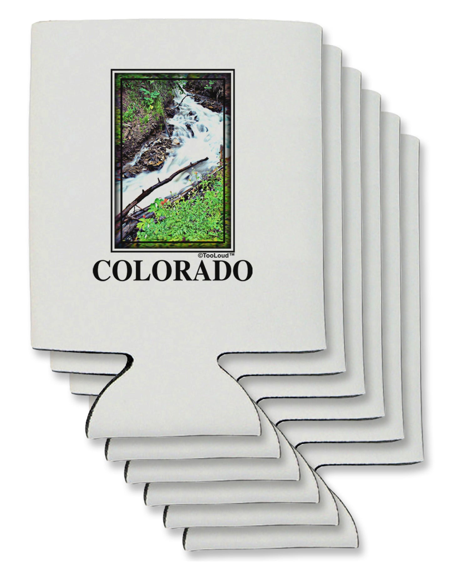 Colorado White River Text Can / Bottle Insulator Coolers-Can Coolie-TooLoud-6-Davson Sales