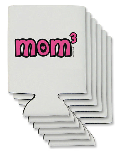 Mom Cubed - Cute Mom of Three Design Can / Bottle Insulator Coolers by TooLoud-Can Coolie-TooLoud-6-Davson Sales