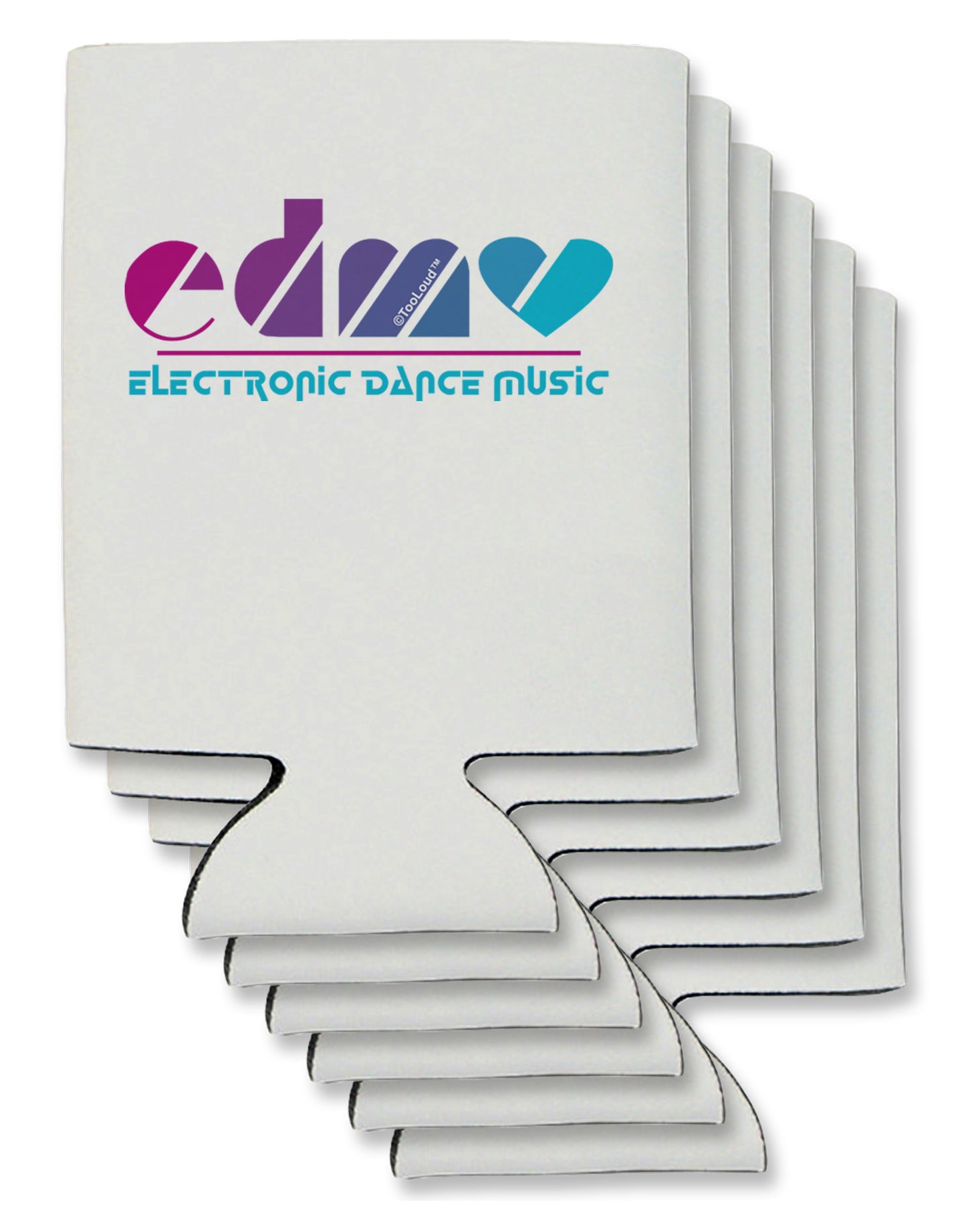 EDM Heart Can / Bottle Insulator Coolers-Can Coolie-TooLoud-6-Davson Sales