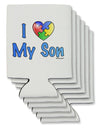 I Heart My Son - Autism Awareness Can / Bottle Insulator Coolers by TooLoud-Can Coolie-TooLoud-6-Davson Sales