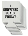 I Survived Black Friday Can / Bottle Insulator Coolers-Can Coolie-TooLoud-6 Pieces-Davson Sales