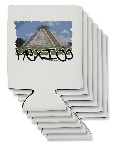 Mexico - Mayan Temple Cut-out Can / Bottle Insulator Coolers by TooLoud-Can Coolie-TooLoud-6-Davson Sales