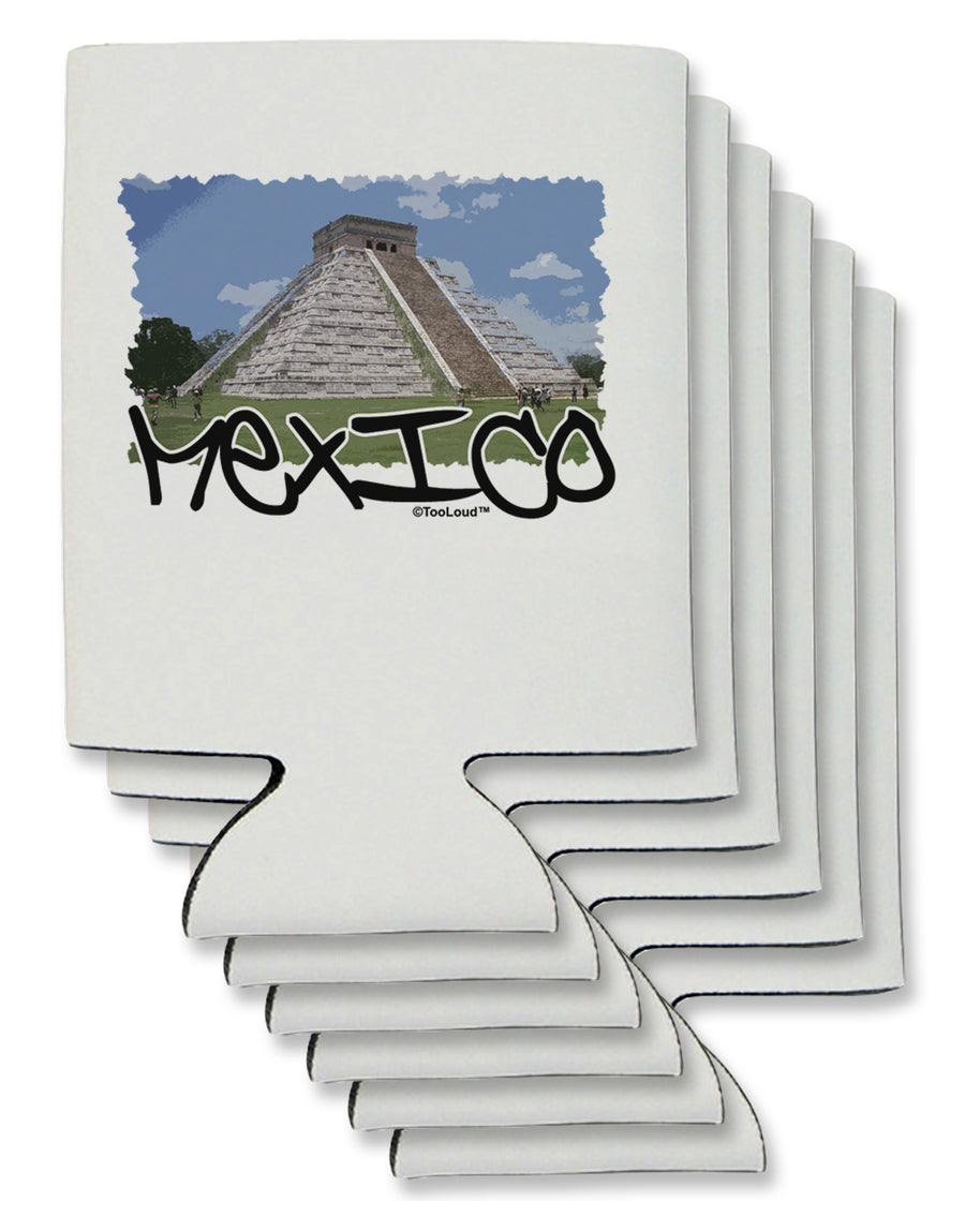 Mexico - Mayan Temple Cut-out Can / Bottle Insulator Coolers by TooLoud-Can Coolie-TooLoud-1-Davson Sales