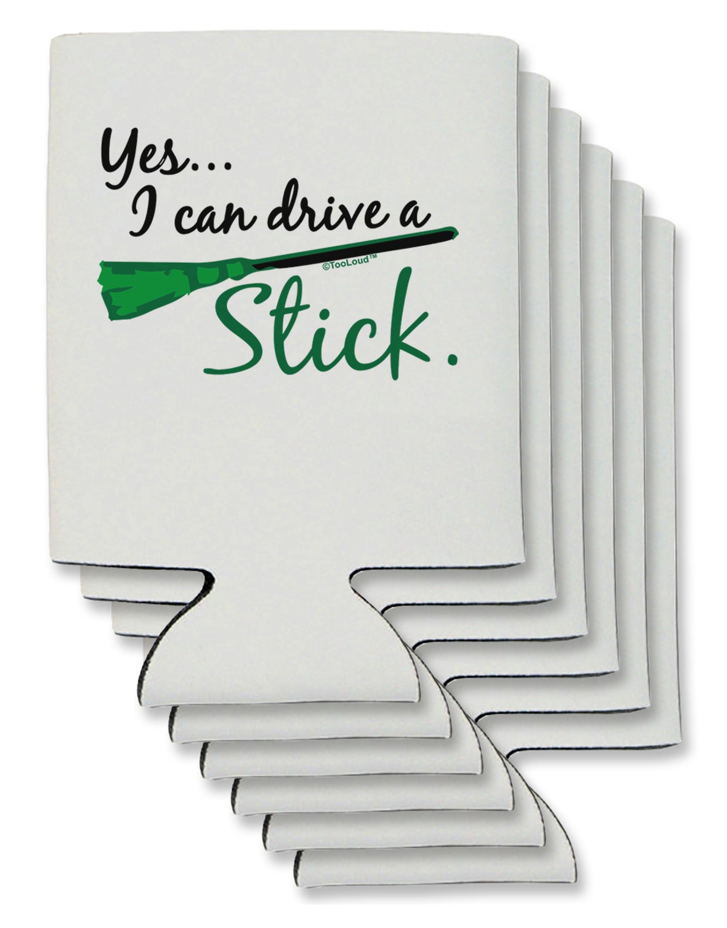 Drive Stick Green Can / Bottle Insulator Coolers-Can Coolie-TooLoud-6-Davson Sales