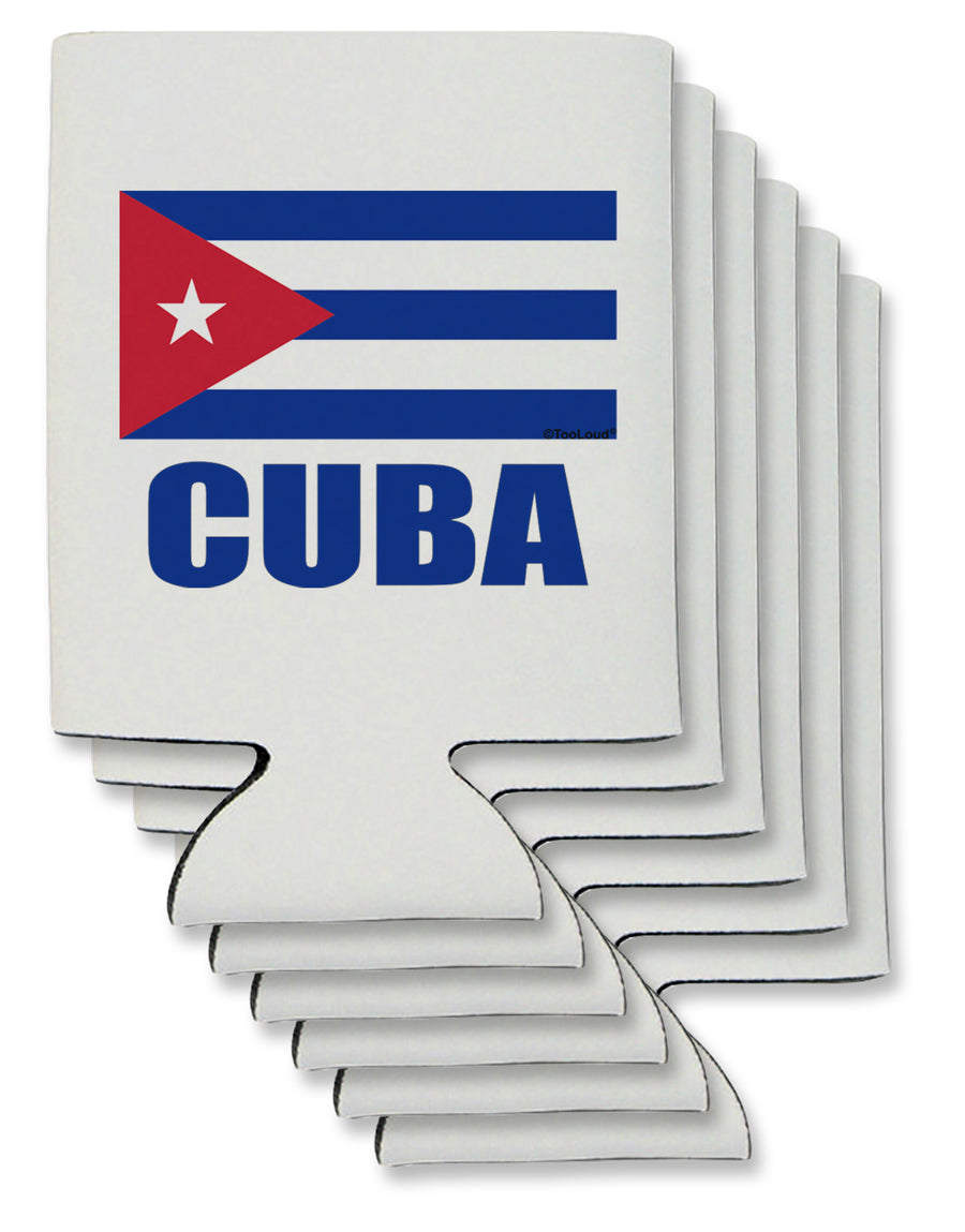 Cuba Flag Cuban Pride Can / Bottle Insulator Coolers by TooLoud-Can Coolie-TooLoud-1-Davson Sales