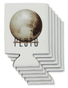 Planet Pluto Text Can / Bottle Insulator Coolers by TooLoud-Can Coolie-TooLoud-6-Davson Sales