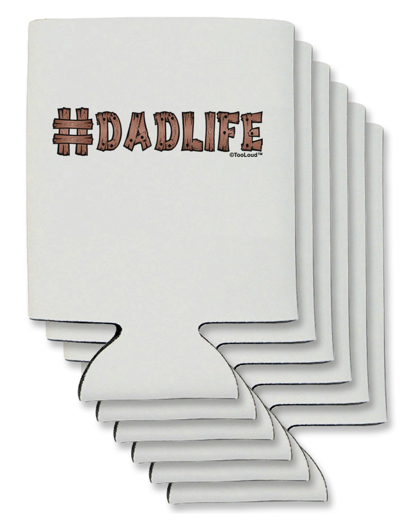 Hashtag Dadlife Can / Bottle Insulator Coolers by TooLoud-Can Coolie-TooLoud-6-Davson Sales