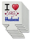 I Love Heart My Husband Can / Bottle Insulator Coolers-Can Coolie-TooLoud-6 Pieces-Davson Sales