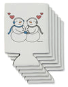 Cute Snowman Couple Can / Bottle Insulator Coolers by TooLoud-Can Coolie-TooLoud-6-Davson Sales