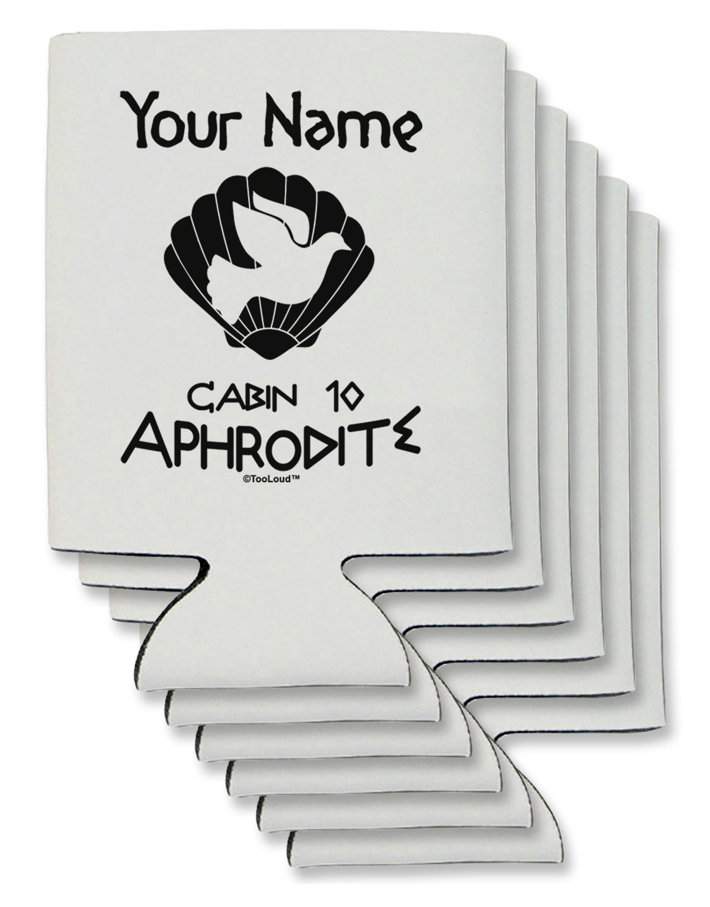 Personalized Cabin 10 Aphrodite Can / Bottle Insulator Coolers-Can Coolie-TooLoud-6 Pieces-Davson Sales