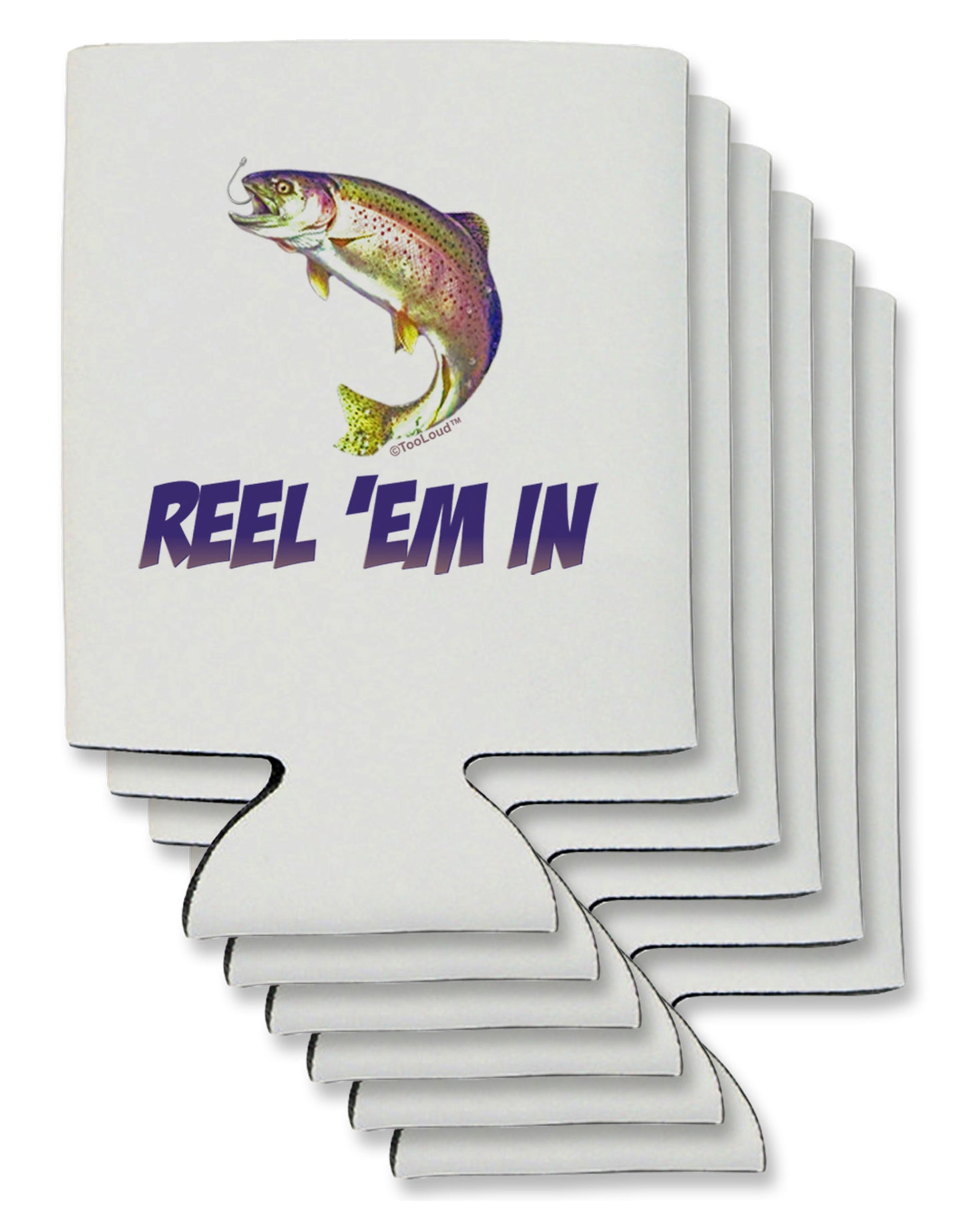 Rainbow Trout Reel Em In Can / Bottle Insulator Coolers-Can Coolie-TooLoud-6-Davson Sales