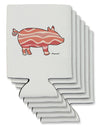 Bacon Pig Silhouette Can / Bottle Insulator Coolers by TooLoud-Can Coolie-TooLoud-6-Davson Sales