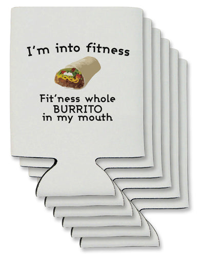 I'm Into Fitness Burrito Funny Can / Bottle Insulator Coolers by TooLoud-Can Coolie-TooLoud-6-Davson Sales