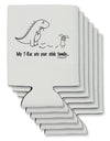 My T-Rex Ate Your Stick Family - Line Can / Bottle Insulator Coolers by TooLoud-Can Coolie-TooLoud-6-Davson Sales