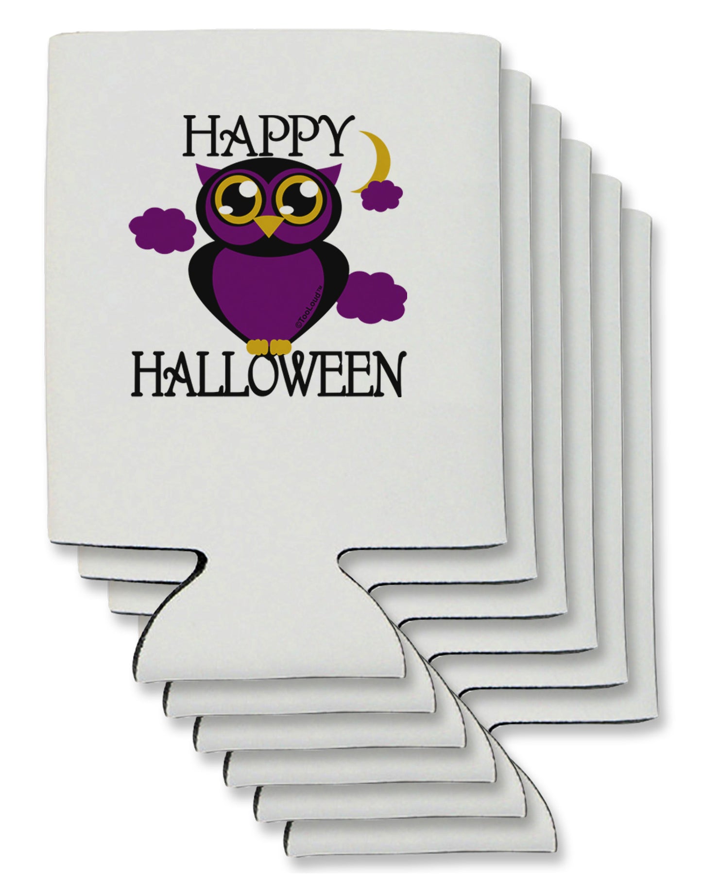 Owl Purple Text Can / Bottle Insulator Coolers-Can Coolie-TooLoud-6-Davson Sales