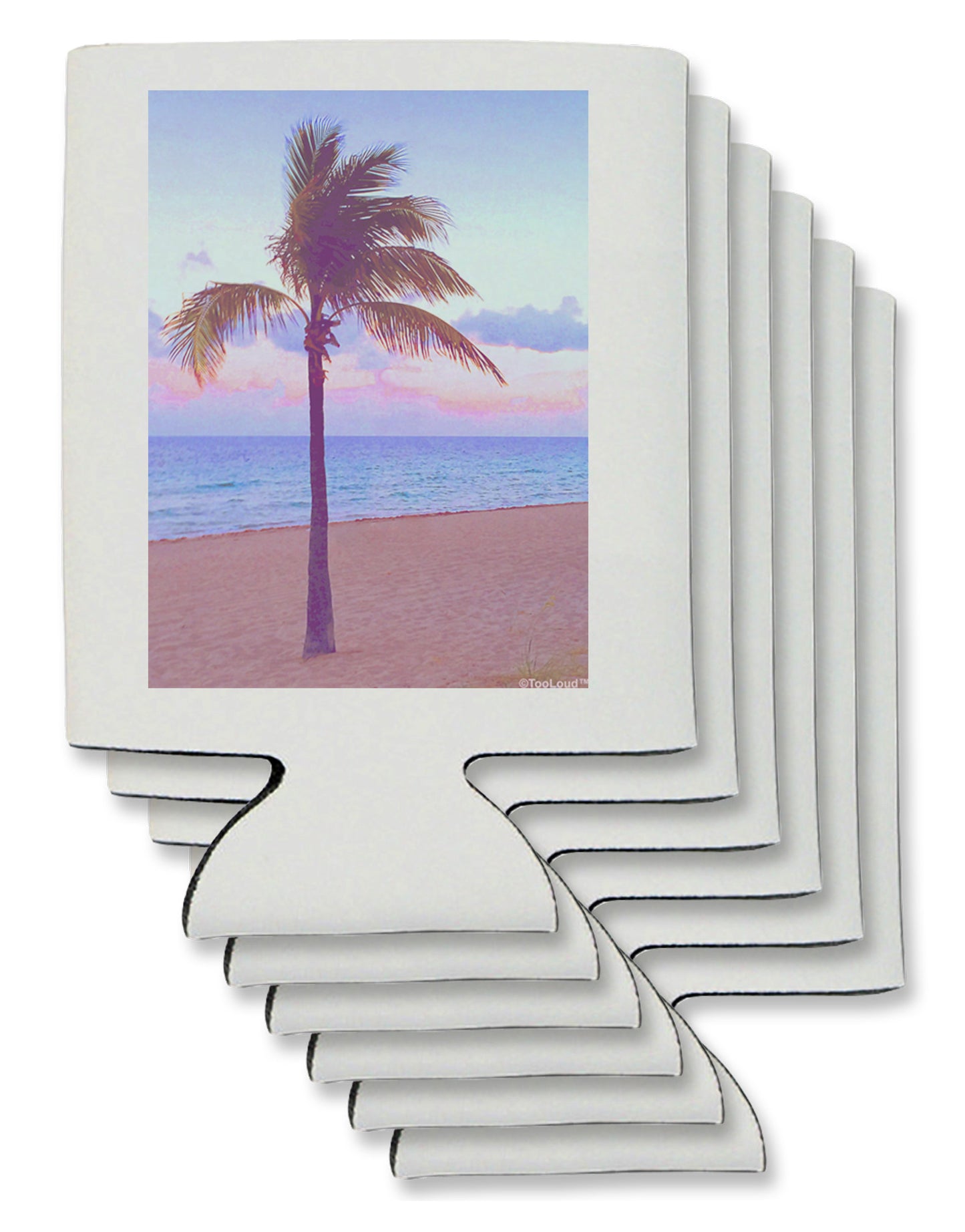 Palm Tree Beach Filter Can / Bottle Insulator Coolers-Can Coolie-TooLoud-6-Davson Sales