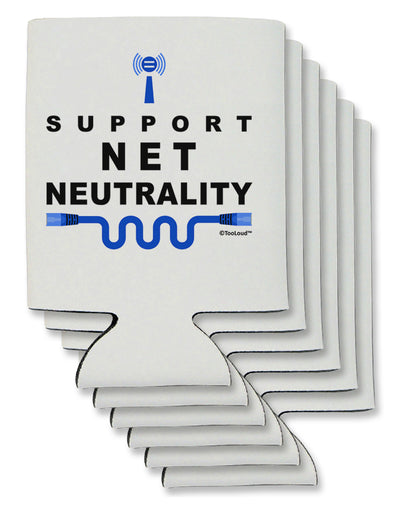 i Support Net Neutrality Can / Bottle Insulator Coolers-Can Coolie-TooLoud-6 Pieces-Davson Sales