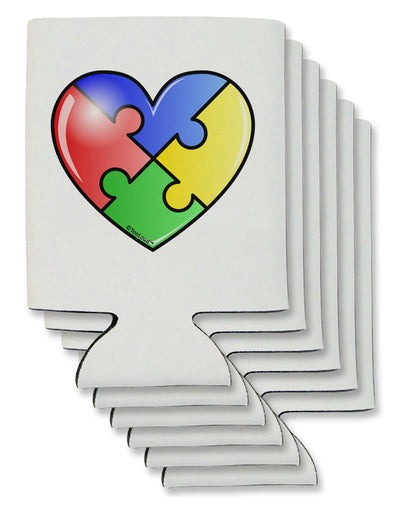 Big Puzzle Heart - Autism Awareness Can / Bottle Insulator Coolers by TooLoud-Can Coolie-TooLoud-6-Davson Sales