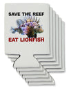 Save the Reef - Eat Lionfish Can / Bottle Insulator Coolers-Can Coolie-TooLoud-6 Pieces-Davson Sales