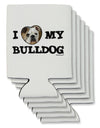 I Heart My Bulldog Can / Bottle Insulator Coolers by TooLoud-Can Coolie-TooLoud-6-Davson Sales