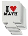 I Heart Math Distressed Can / Bottle Insulator Coolers by TooLoud-Can Coolie-TooLoud-6-Davson Sales