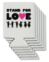 Stand For Love Pink Heart Can / Bottle Insulator Coolers-Can Coolie-TooLoud-6 Pieces-Davson Sales