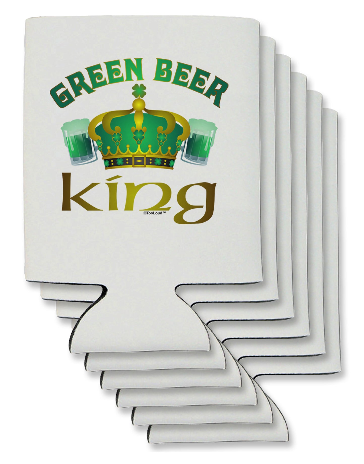 Green Beer King Can / Bottle Insulator Coolers-Can Coolie-TooLoud-6-Davson Sales