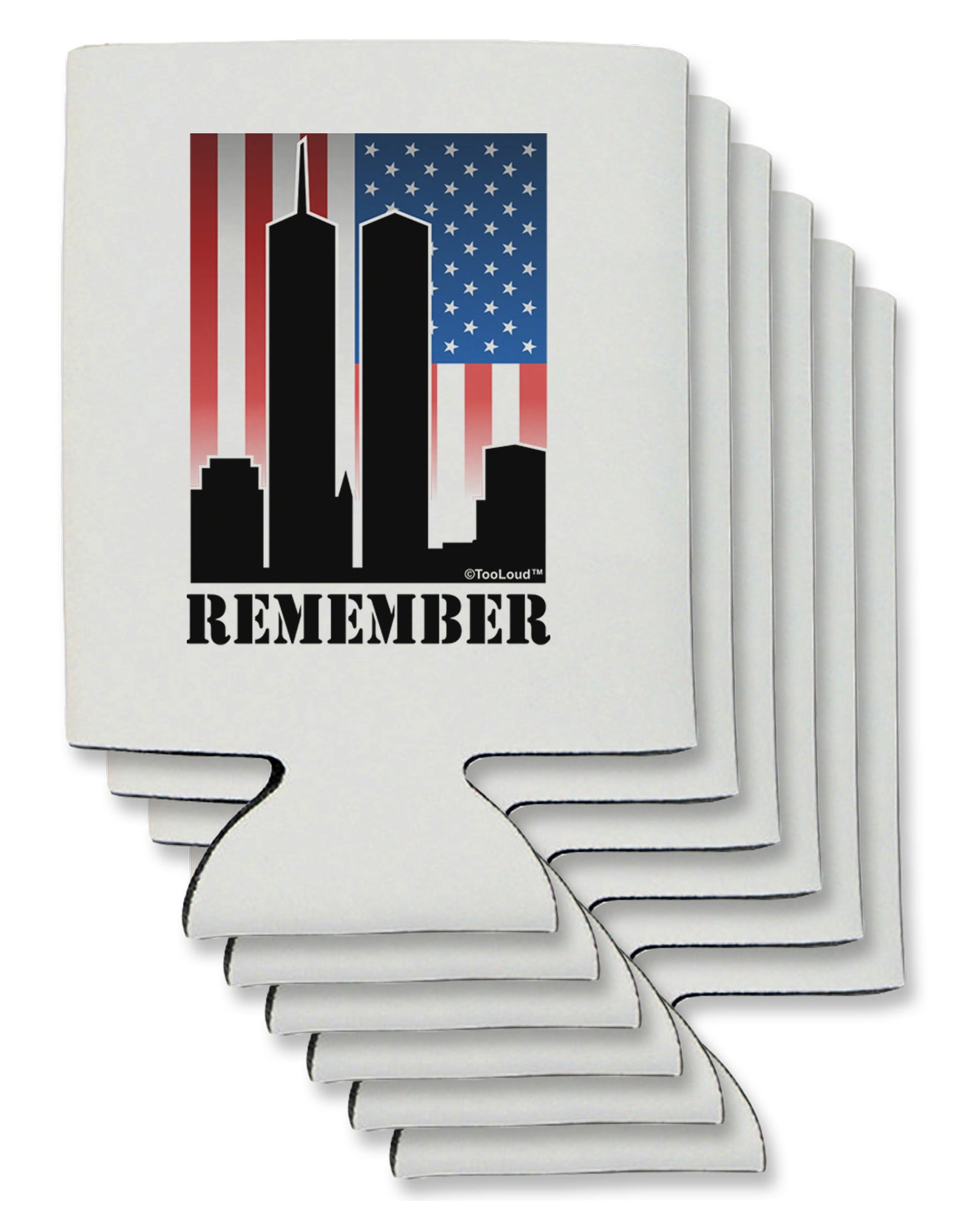 TooLoud Twin Towers Remember Can / Bottle Insulator Coolers-Can Coolie-TooLoud-6-Davson Sales